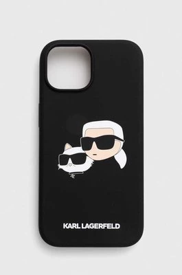 Karl Lagerfeld etui na telefon iPhone 15 / 14 / 13 6.1 kolor czarny KLHMP15SSKCHPPLK