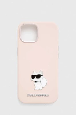 Karl Lagerfeld etui na telefon iPhone 15 / 14 / 13 6.1'' kolor różowy