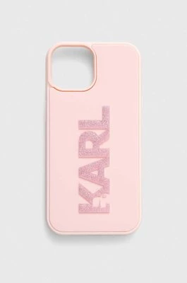 Karl Lagerfeld etui na telefon iPhone 15 / 14 / 13 6.1" kolor różowy