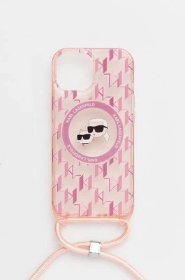 Karl Lagerfeld etui na telefon iPhone 15 / 14 / 13 6.1" kolor różowy KLHMP15SHCKCKLCP