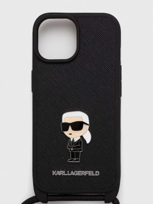 Karl Lagerfeld etui na telefon iPhone 15 6.1 czarny