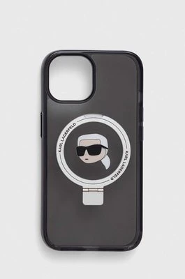 Karl Lagerfeld etui na telefon iPhone 15 6.1 kolor czarny