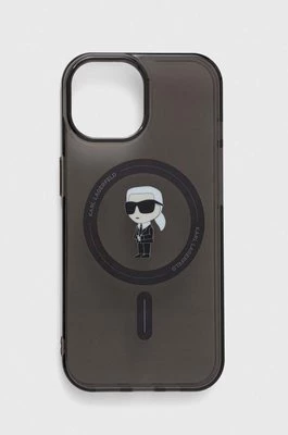 Karl Lagerfeld etui na telefon iPhone 15 6.1 kolor czarny