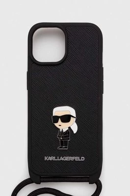 Karl Lagerfeld etui na telefon iPhone 15 6.1 kolor czarny