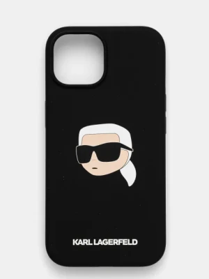 Karl Lagerfeld etui na telefon iPhone 15 6.1 kolor czarny KLHMP15SSKHPPLK