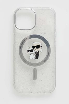 Karl Lagerfeld etui na telefon iPhone 15 6.1 kolor transparentny