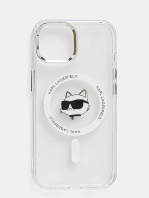 Karl Lagerfeld etui na telefon iPhone 15 6.1 kolor transparentny KLHMP15SHLSCHH