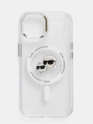 Karl Lagerfeld etui na telefon iPhone 15 6.1 kolor transparentny KLHMP15SHLSKCH