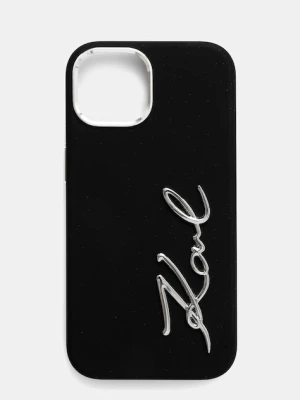 Karl Lagerfeld etui na telefon iPhone 15 kolor czarny KLHCP15SSCMSMVK