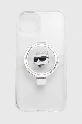 Karl Lagerfeld etui na telefon iPhone 15 Plus / 14 Plus 6.7 kolor biały KLHMP15MHMRSCHH