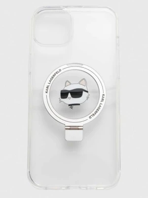 Karl Lagerfeld etui na telefon iPhone 15 Plus / 14 Plus 6.7 kolor biały KLHMP15MHMRSCHH