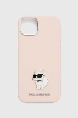 Karl Lagerfeld etui na telefon iPhone 15 Plus / 14 Plus 6.7'' kolor różowy