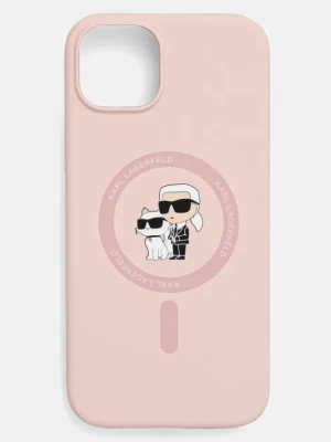 Karl Lagerfeld etui na telefon iPhone 15 Plus kolor różowy KLHMP15MSCMKCRHP