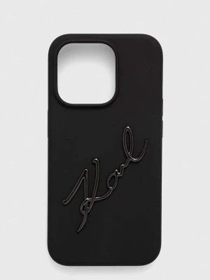 Karl Lagerfeld etui na telefon iPhone 15 Pro 6.1'' czarny