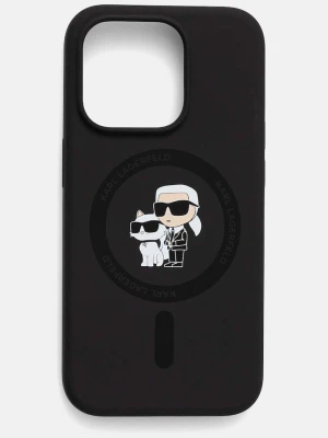 Karl Lagerfeld etui na telefon iPhone 15 Pro 6.1 czarny