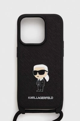 Karl Lagerfeld etui na telefon iPhone 15 Pro 6.1 kolor czarny