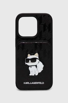 Karl Lagerfeld etui na telefon iPhone 15 Pro 6.1" kolor czarny