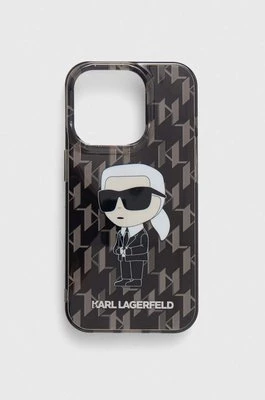 Karl Lagerfeld etui na telefon iPhone 15 Pro 6.1" kolor czarny