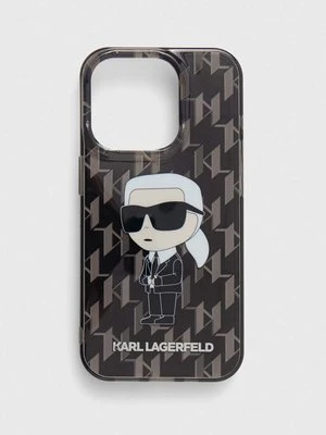 Karl Lagerfeld etui na telefon iPhone 15 Pro 6.1" kolor czarny