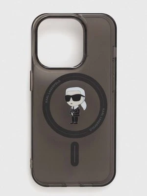 Karl Lagerfeld etui na telefon iPhone 15 Pro 6.1 kolor czarny