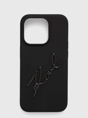 Karl Lagerfeld etui na telefon iPhone 15 Pro 6.1'' kolor czarny