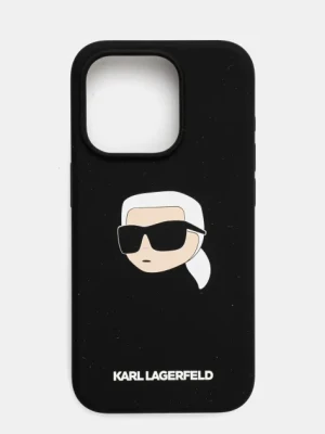 Karl Lagerfeld etui na telefon iPhone 15 Pro 6.1 kolor czarny KLHMP15LSKHPPLK