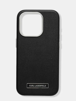 Karl Lagerfeld etui na telefon iPhone 15 Pro kolor czarny KLHMP15LPGMSRPK
