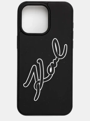 Zdjęcie produktu Karl Lagerfeld etui na telefon iPhone 15 Pro Max 6.7 kolor czarny KLHCP15X3DRKSDLK