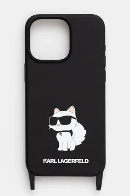 Karl Lagerfeld etui na telefon iPhone 15 Pro Max 6.7" kolor czarny KLHCP15XSCBSCNK