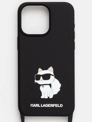 Karl Lagerfeld etui na telefon iPhone 15 Pro Max 6.7" kolor czarny KLHCP15XSCBSCNK