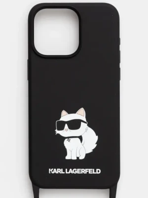 Karl Lagerfeld etui na telefon iPhone 15 Pro Max 6.7" kolor czarny KLHCP15XSCBSCNK