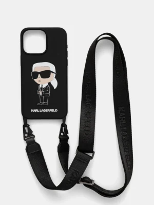 Karl Lagerfeld etui na telefon iPhone 15 Pro Max 6.7 kolor czarny KLHCP15XSCBSKNK