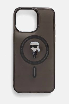 Karl Lagerfeld etui na telefon iPhone 15 Pro Max 6.7 kolor czarny KLHMP15XHFCKNOK