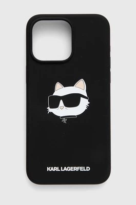 Karl Lagerfeld etui na telefon iPhone 15 Pro Max 6.7 kolor czarny KLHMP15XSCHPPLK