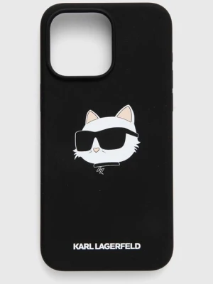 Zdjęcie produktu Karl Lagerfeld etui na telefon iPhone 15 Pro Max 6.7 kolor czarny KLHMP15XSCHPPLK