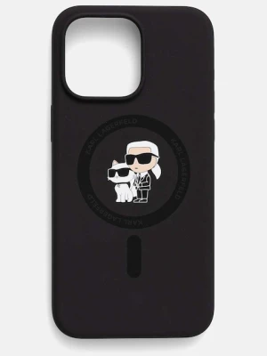 Karl Lagerfeld etui na telefon iPhone 15 Pro Max 6.7 kolor czarny KLHMP15XSCMKCRHK