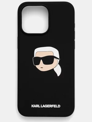 Karl Lagerfeld etui na telefon iPhone 15 Pro Max 6.7 kolor czarny KLHMP15XSKHPPLK