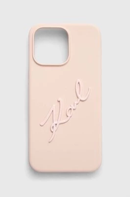 Karl Lagerfeld etui na telefon iPhone 15 Pro Max 6.7'' kolor różowy