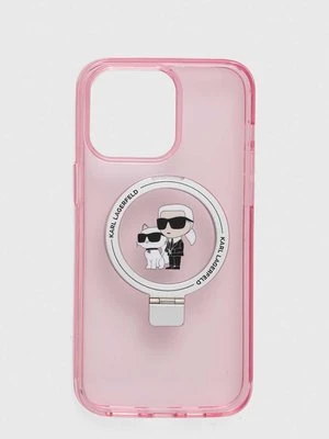 Karl Lagerfeld etui na telefon iPhone 15 Pro Max 6.7 kolor różowy