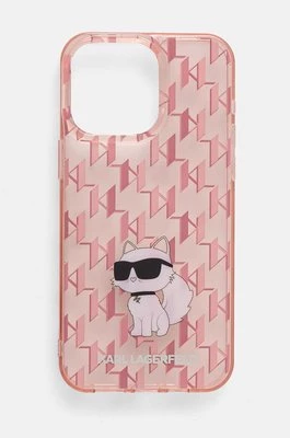 Karl Lagerfeld etui na telefon iPhone 15 Pro Max 6.7 kolor różowy KLHCP15XHNCMKLP