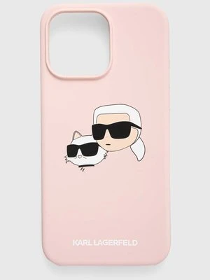 Karl Lagerfeld etui na telefon iPhone 15 Pro Max 6.7 kolor różowy KLHMP15XSKCHPPLP