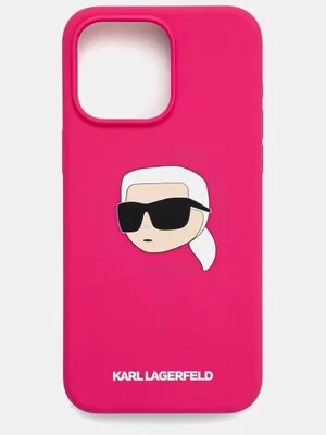 Karl Lagerfeld etui na telefon iPhone 15 Pro Max 6.7 kolor różowy KLHMP15XSKHPPLF