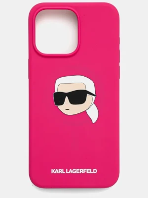 Karl Lagerfeld etui na telefon iPhone 15 Pro Max 6.7 kolor różowy KLHMP15XSKHPPLF