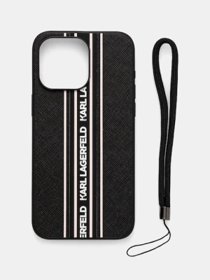 Karl Lagerfeld etui na telefon iPhone 15 Pro Max kolor czarny KLHCP15XPAMSCNSP