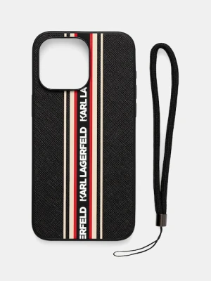 Karl Lagerfeld etui na telefon iPhone 15 Pro Max kolor czarny KLHCP15XPAMSCNSR