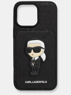 Karl Lagerfeld etui na telefon iPhone 15 Pro Max kolor czarny KLHCP15XSAKKNSCK