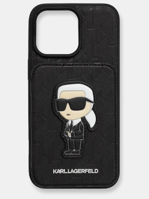 Karl Lagerfeld etui na telefon iPhone 15 Pro Max kolor czarny KLHCP15XSAKKNSCK