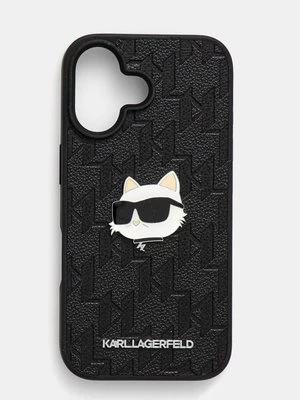 Karl Lagerfeld etui na telefon iPhone 16 6.1 kolor czarny KLHCP16SPGKLCHPK