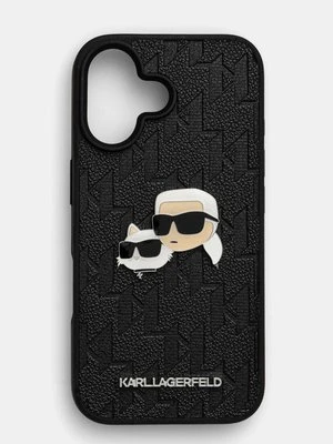 Karl Lagerfeld etui na telefon iPhone 16 6.1 kolor czarny KLHCP16SPGKLKCPK