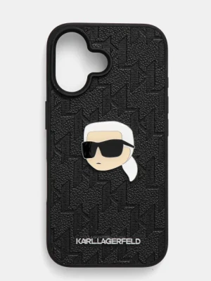 Karl Lagerfeld etui na telefon iPhone 16 6.1 kolor czarny KLHCP16SPGKLKIPK